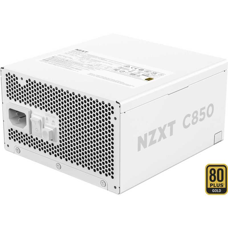 NZXT C-Series C850 (2024) White Netzteile - 850 Watt - 135 mm - ATX 3.1 - 80 Plus Gold zertifiziert