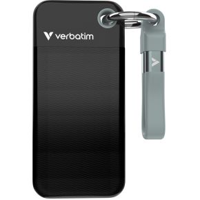 Verbatim Pocket SSD 1 TB USB Type-C 3.2 Gen 2 (3.1 Gen 2) Zwart, Grijs