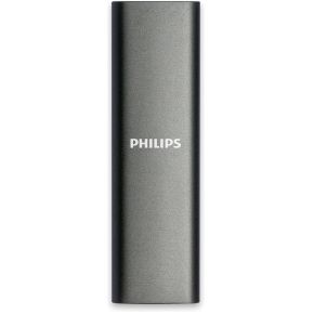 Philips FM02SS030P/00 externe SSD (2 TB) SATA" 520 MB/S Lesegeschwindigkeit, 550 MB/S Schreibgeschwindigkeit, - Ultra Speed USB-C 3.2 - Aluminium - Space Grey