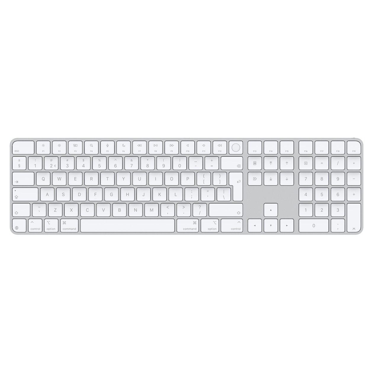 Apple Magic Keyboard with Touch ID and Numeric Keypad for Mac models with  silicon - Dutch - White Ke Toetsenbord Wit