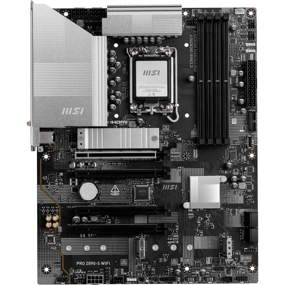 MSI PRO Z890-S Wifi Moederbord Socket Intel 1851 Vormfactor ATX Moederbord chipset Intel Z890