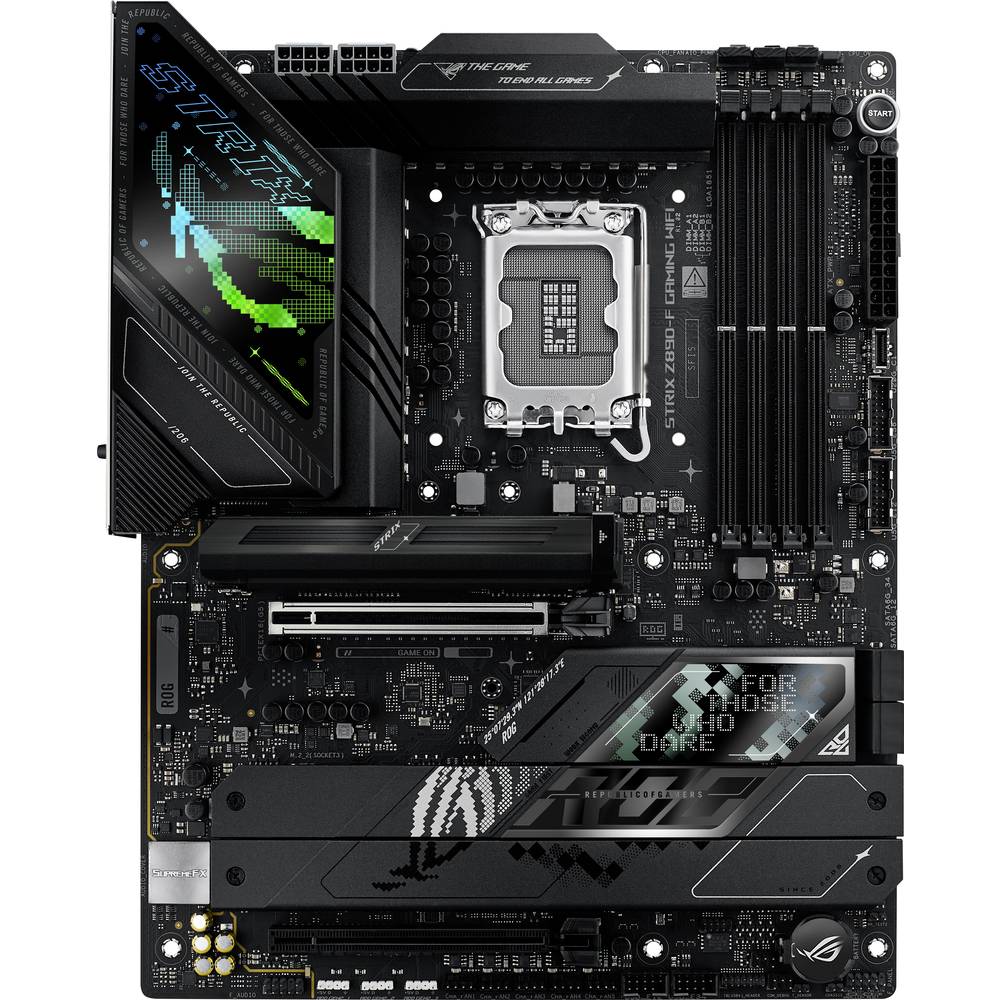 Asus ROG STRIX Z890-F GAMING WIFI Moederbord Socket Intel 1851 Vormfactor ATX Moederbord chipset Intel Z890