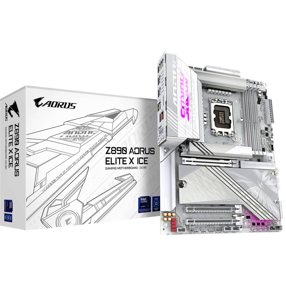 Gigabyte Z890 A ELITE X ICE Moederbord Socket Intel 1851 Vormfactor ATX Moederbord chipset Intel Z890