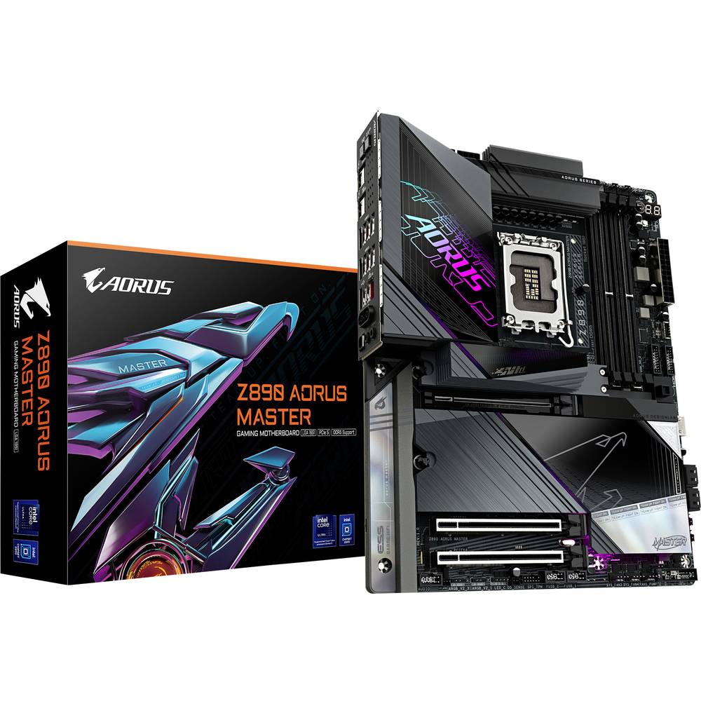 Gigabyte Z890 AORUS MASTER Moederbord Socket Intel 1851 Vormfactor ATX Moederbord chipset Intel Z890