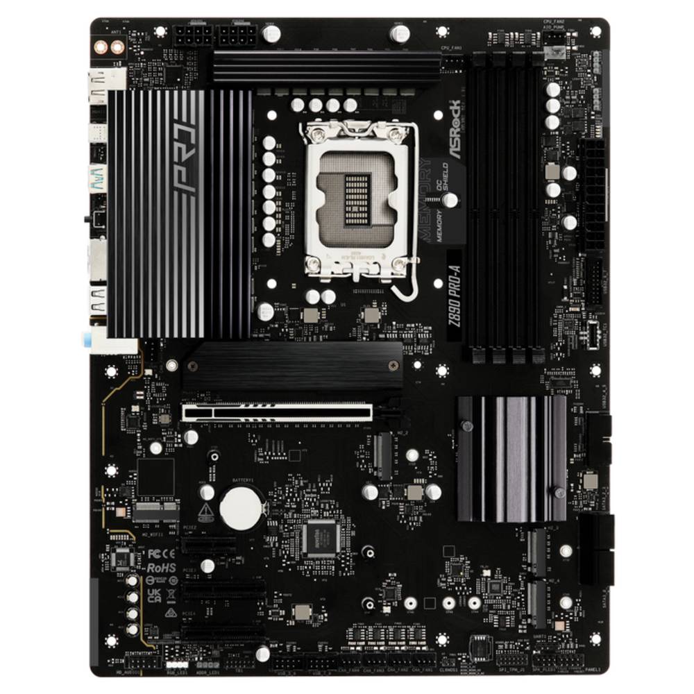 ASRock Z890 Pro-A Moederbord Socket Intel 1851 Vormfactor ATX Moederbord chipset Intel Z890