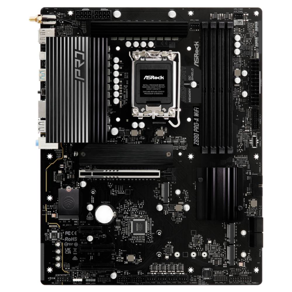 ASRock Z890 Pro-A WiFi Moederbord Socket Intel 1851 Vormfactor ATX Moederbord chipset Intel Z890