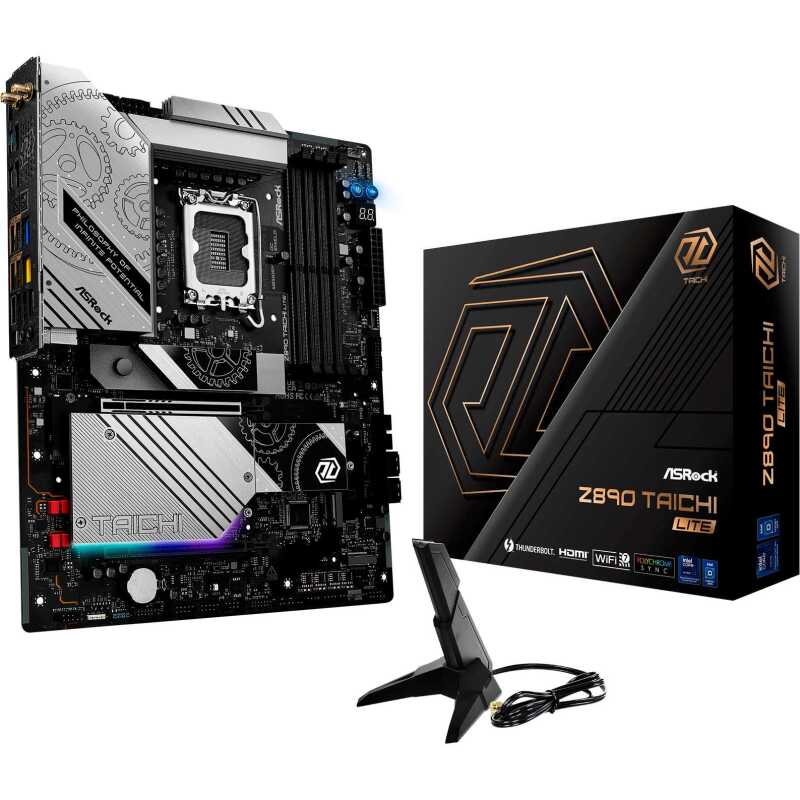 ASRock Z890 TAICHI Lite Moederbord Socket Intel 1851 Vormfactor ATX Moederbord chipset Intel Z890