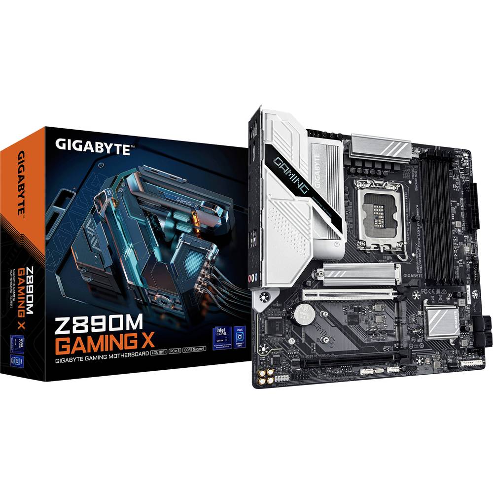 Gigabyte Z890M GAMING X Moederbord Socket Intel 1851 Vormfactor Micro-ATX Moederbord chipset Intel Z890