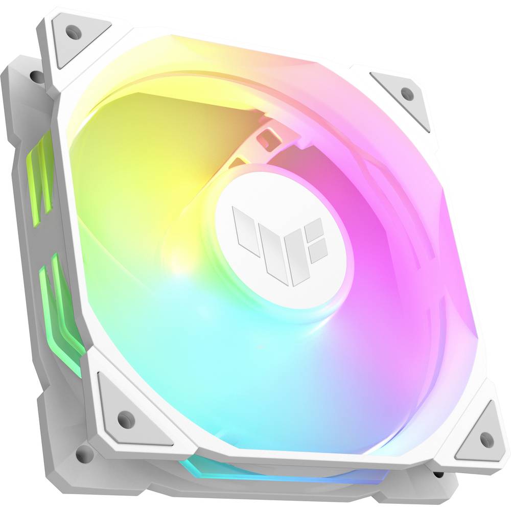 Asus TUF GAMING TR120 FAN ARGB WH PC-ventilator Wit (b x h x d) 120 x 120 x 28 mm Incl. LED-verlichting