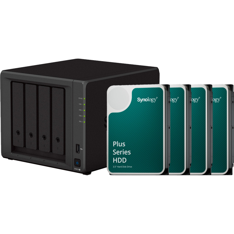 Synology DS923+ incl. 4x HAT3300-4T 4 TB harde schijf NAS