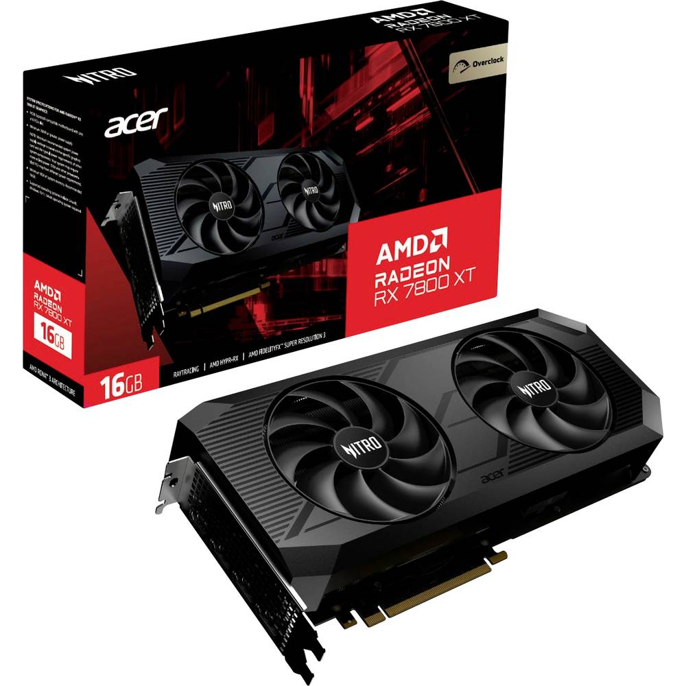 Acer RX 7800 XT Videokaart Radeon RX 7800 XT 16 GB