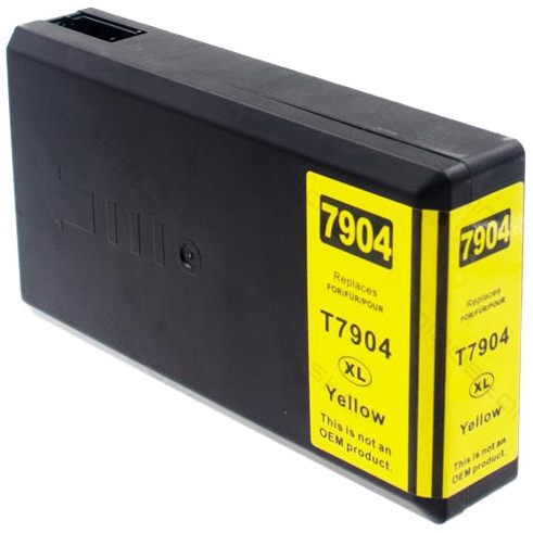 Huismerk Epson 79XL (T7904) cartridge geel