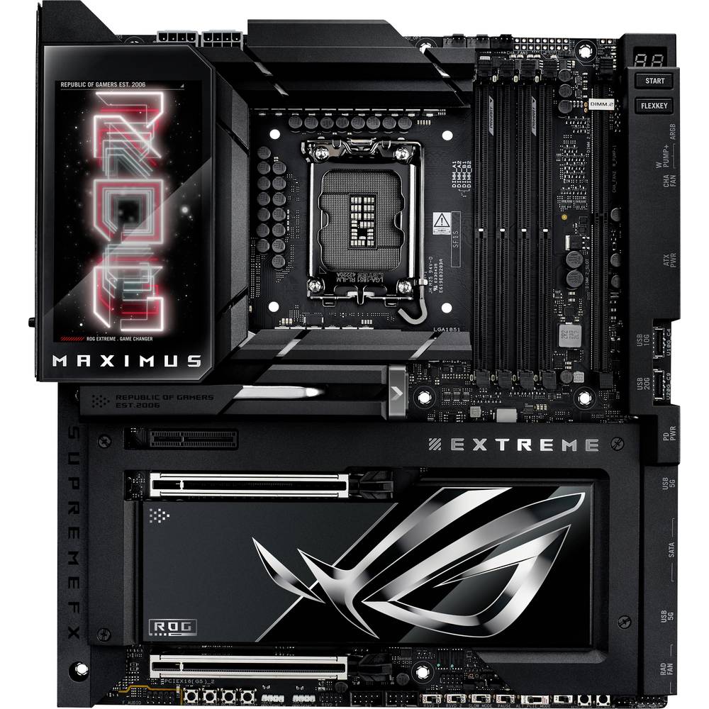 Asus ROG MAXIMUS Z890 EXTREME Moederbord Socket Intel 1851 Vormfactor ATX Moederbord chipset Intel Z890