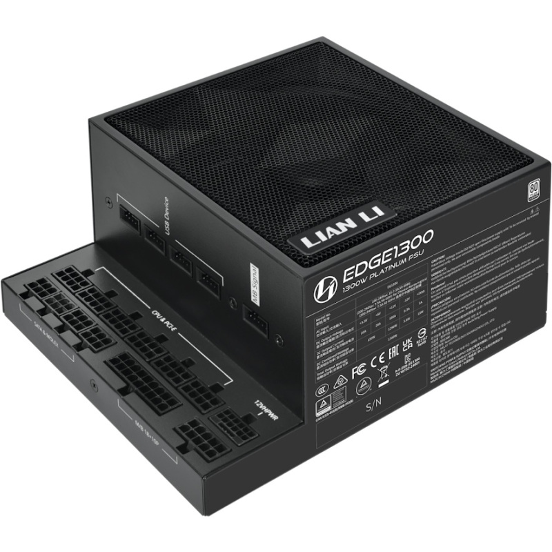 lianli Lian Li EDGE 1300 BLACK Netzteile - 1300 Watt - 120 mm - ATX 3.1 - 80 Plus Platinium