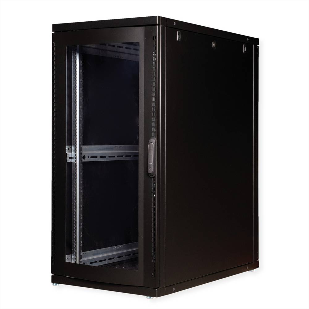 Roline 19-inch serverrack Pro 26 U, 600x1000 BxD zwart plexiglas