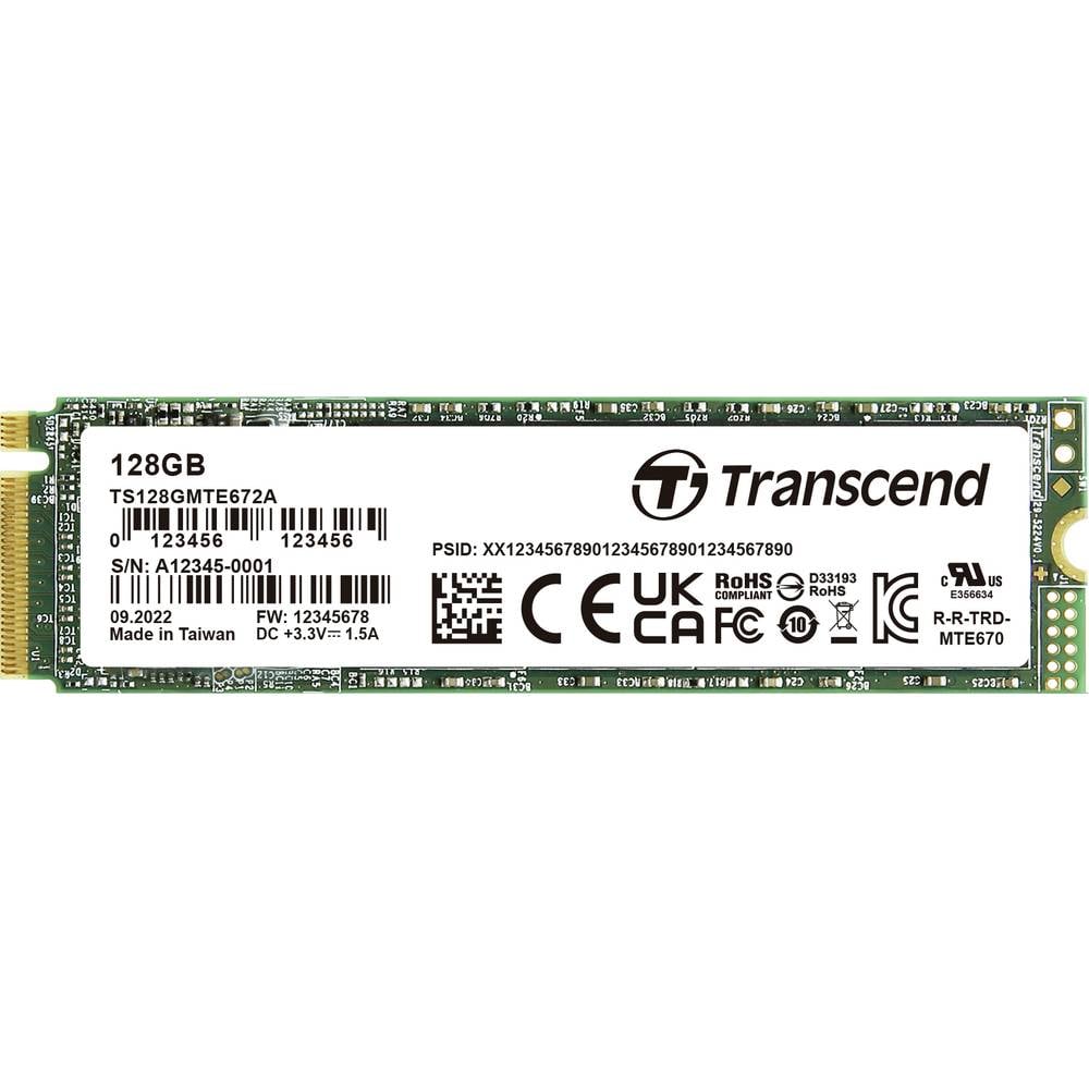 Transcend 128 GB PCIe SSD harde schijf TS128GMTE672A-VS1