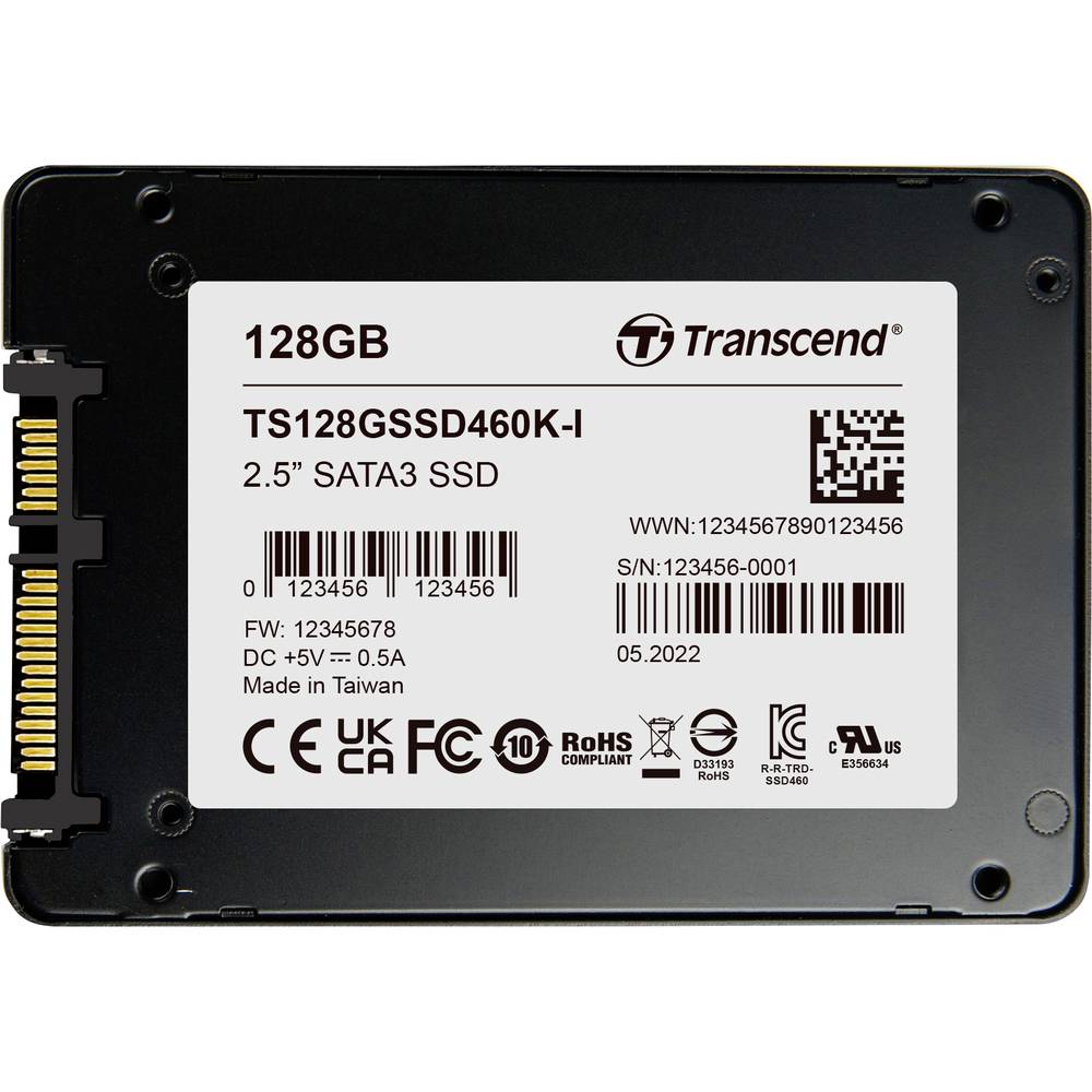 Transcend mSATA SSD harde schijf TS128GSSD460KI-VS1