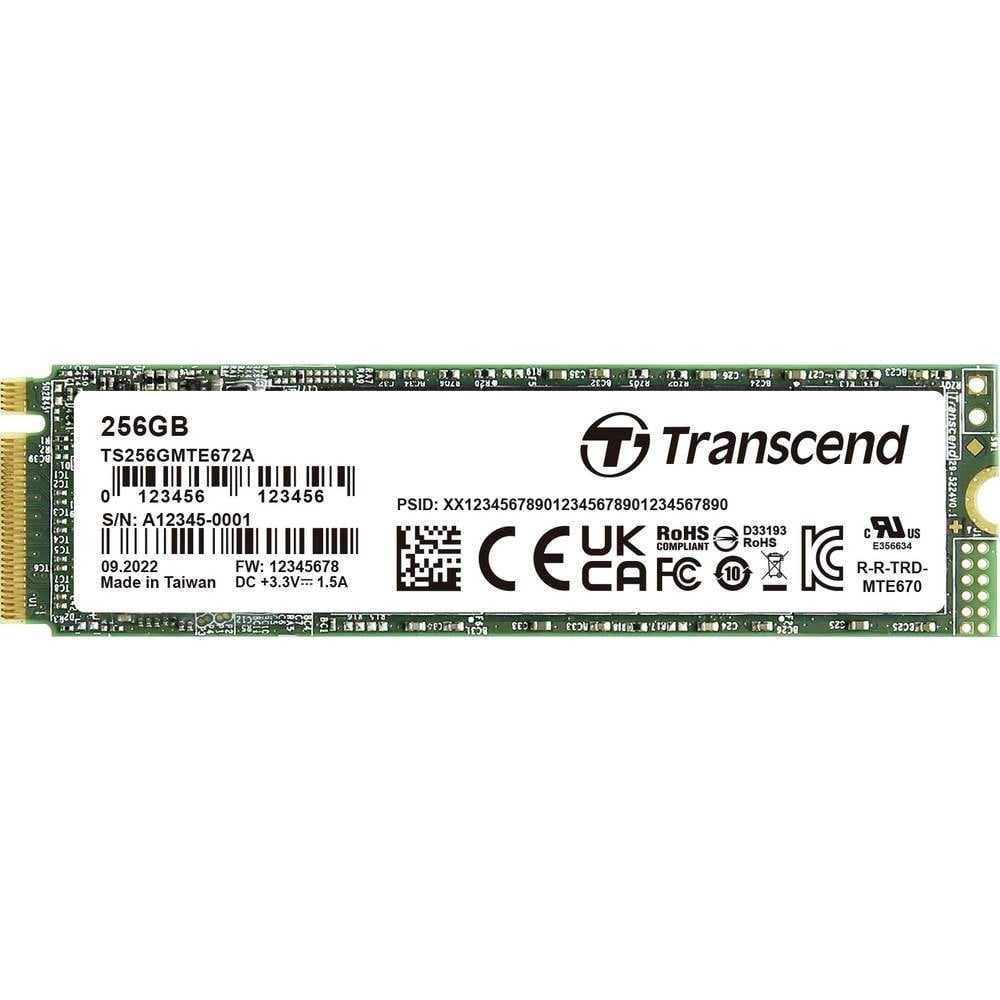 Transcend 256 GB PCIe SSD harde schijf TS256GMTE672A-VS1