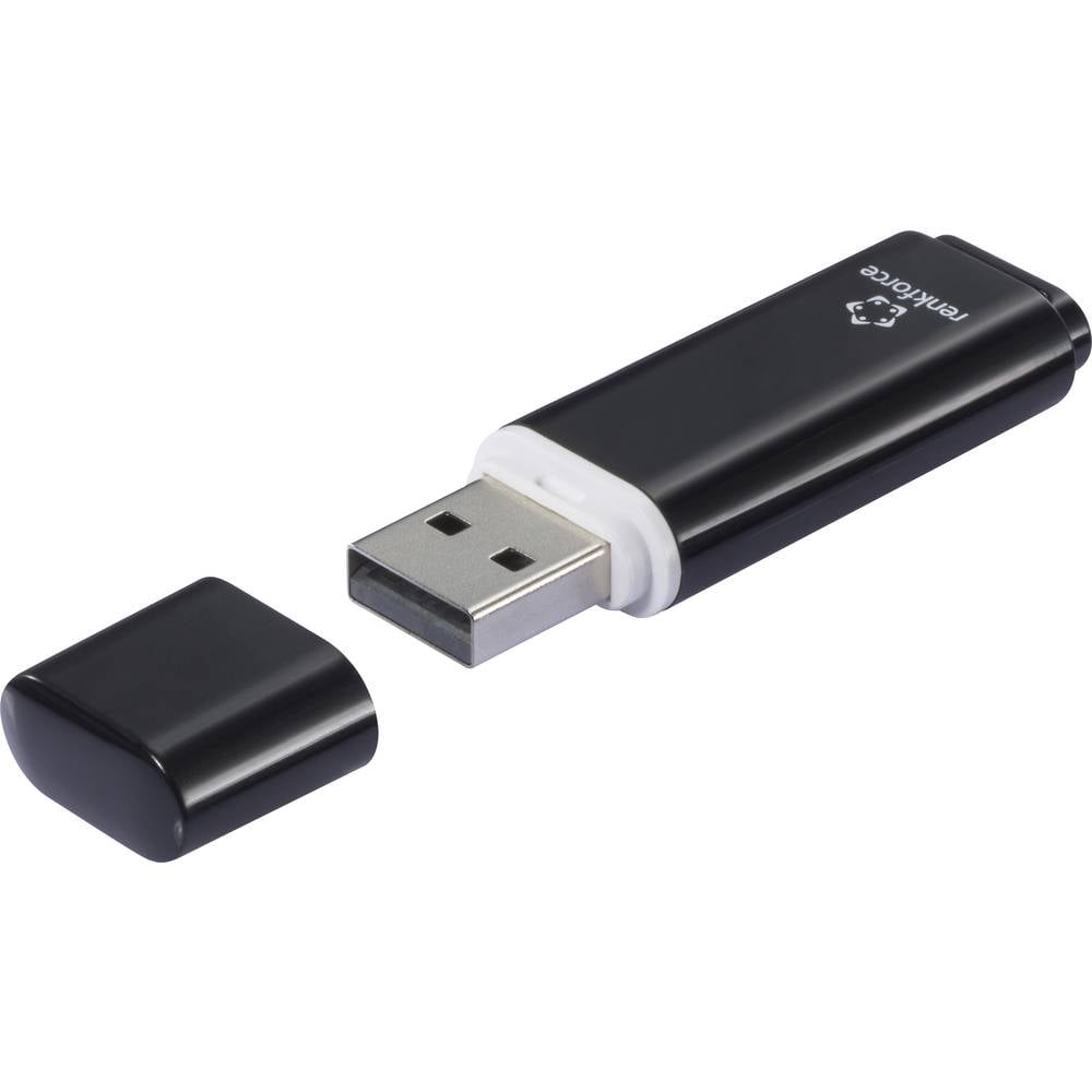 Renkforce RF-USBS-200 USB-stick 32 GB Zwart RF-6684356 USB 2.0