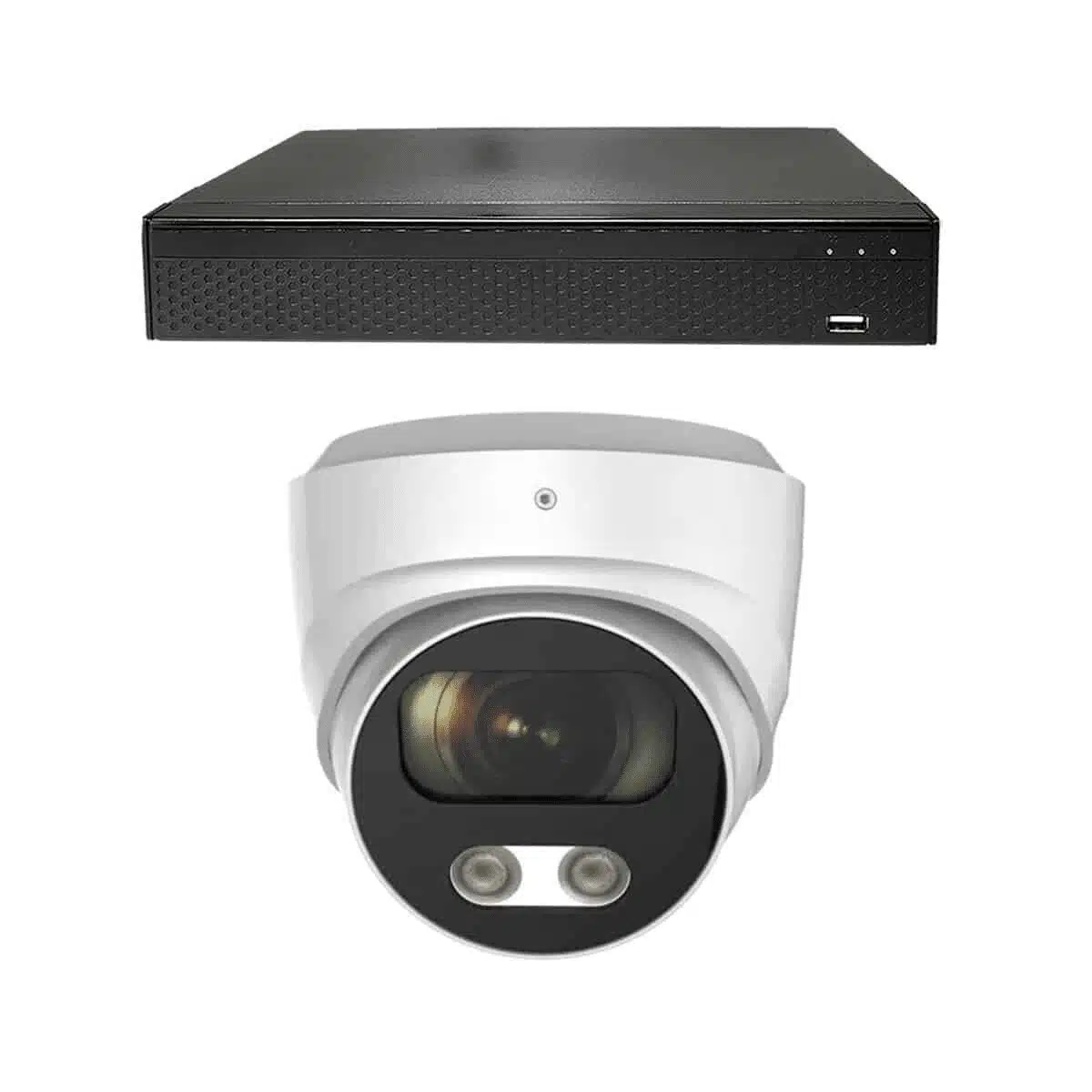 Dutch Security Systems 1x Beveiligingscamera Bekabeld - Dome Basic - Wit