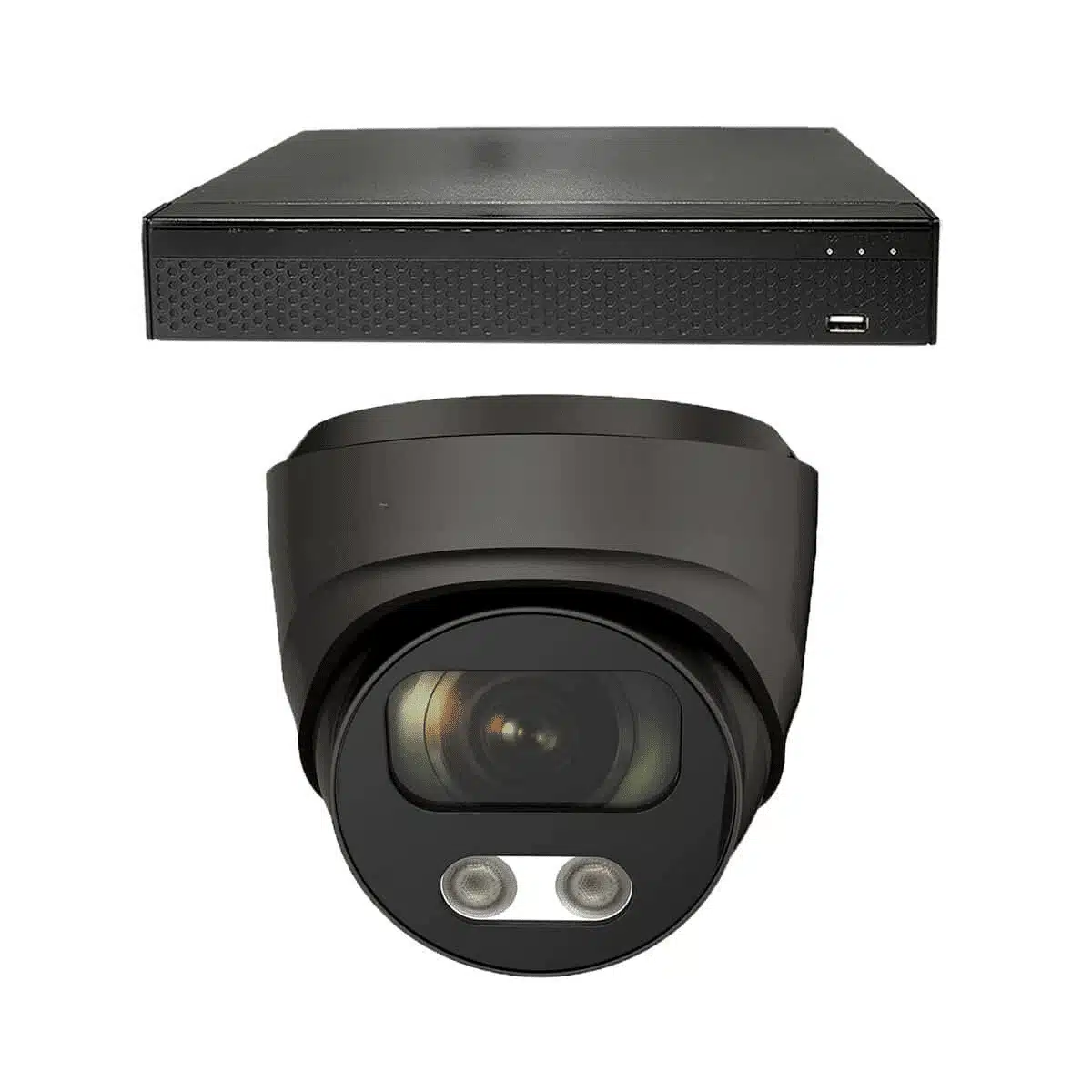 Dutch Security Systems 1x Beveiligingscamera Bekabeld - Dome Basic - Zwart