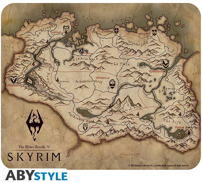 Abystyle The Elder Scrolls V - Map of Skyrim