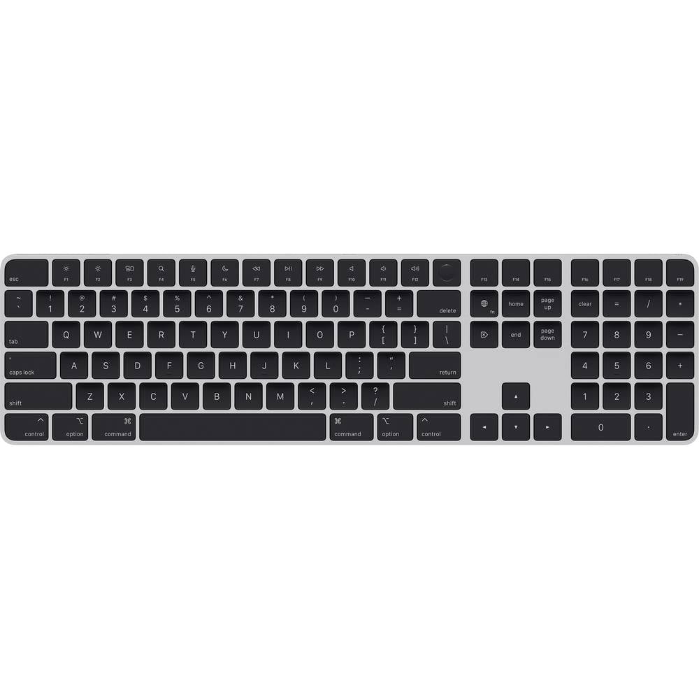 Apple Magic Keyboard schwarz mit Touch ID mit Ziffernblock schwarze Tasten