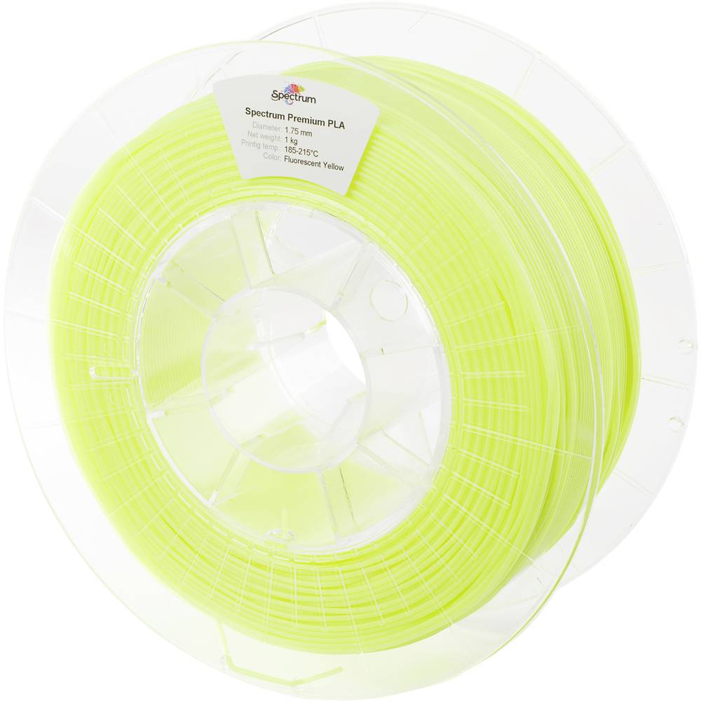 Spectrum Filaments 80017 PLA Premium Filament PLA kunststof Nalichtend 1.75 mm 1000 g Fluo Yellow, Fluorescerend, Geel 1 stuk(s)