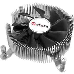 Akasa AK-CC6616HP01 koelsysteem voor computers Processor Luchtkoeler 7,5 cm Aluminium, Zwart 1 stuk(