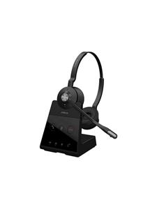 Jabra Engage 65 SE Stereo On Ear headset DECT, Kabel Stereo Zwart Noise Cancelling Microfoon uitschakelbaar (mute), NFC