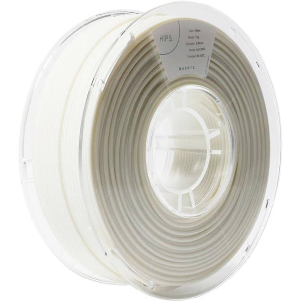 Maertz PMMA-1018-002 PMMA-1018-002 Filament HIPS Slagvast 2.85 mm 800 Wit 1 stuk(s)