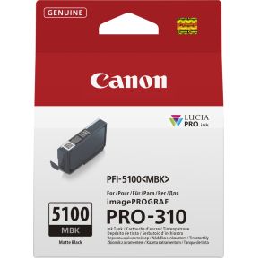 Canon PFI-5100MBK inktcartridge mat zwart (origineel)