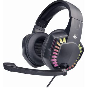 Gembird GHS-06 On Ear headset Gamen Kabel Stereo Zwart Volumeregeling