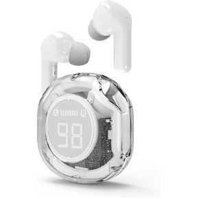 Gembird TWST-01-W In Ear oordopjes HiFi Bluetooth Stereo Wit