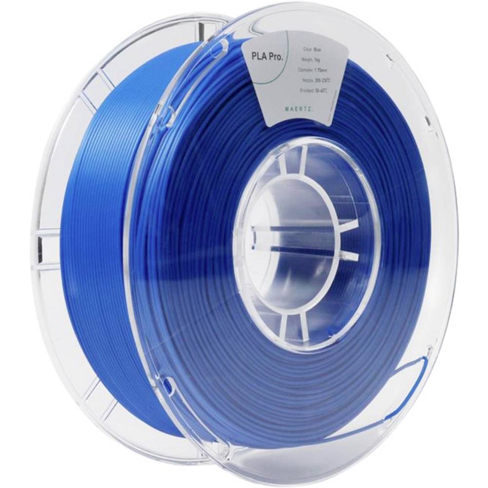 Maertz PMMA-1009-003 PMMA-1009-003 Filament PLA Pro 1.75 mm 1000 g Blauw 1 stuk(s)