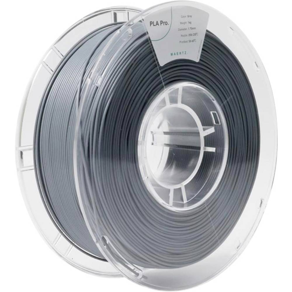 Maertz PMMA-1009-009 PMMA-1009-009 Filament PLA Pro 1.75 mm 1000 g Grijs 1 stuk(s)