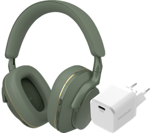 Bowers & Wilkins Px7 S2e Groen + BlueBuilt Power Delivery Oplader met Usb C Poort 20W Wit