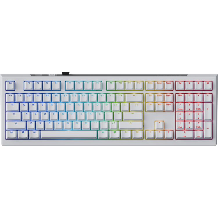 Ducky One X - Fullsize 100% - Gaming toetsenbord - Noords - Wit