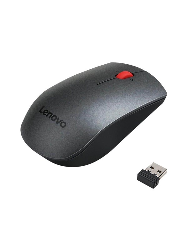 Lenovo 700 - mouse - 2.4 GHz - black - Muis - Laser - 3 knoppen - Zwart