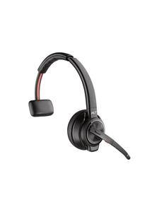 HP Poly Savi 8210-M On Ear headset Telefoon DECT, Bluetooth Stereo Zwart Noise Cancelling Headset, Volumeregeling, Microfoon uitschakelbaar (mute), Incl.