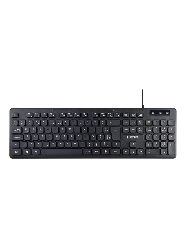 Gembird KB-MCH-04-RU - Toetsenbord - Russian - Zwart - Toetsenbord - Russisch - Zwart