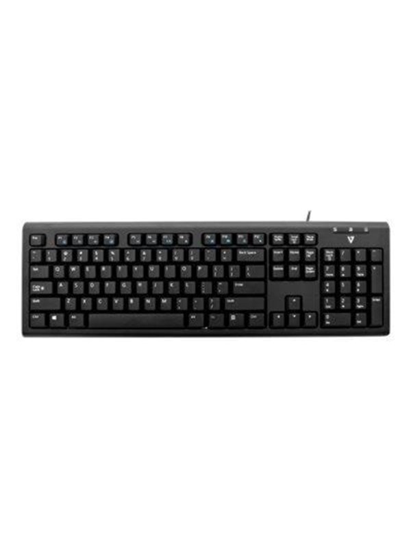 V7 KU200GS-DE - Toetsenbord - German - Zwart - Toetsenbord - Duits - Zwart
