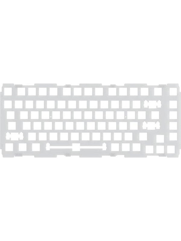 Glorious GMMK PRO 75 % Schakelaar Plate - ISO - Polycarbonaat - Upgrade Accessoires - Zilver