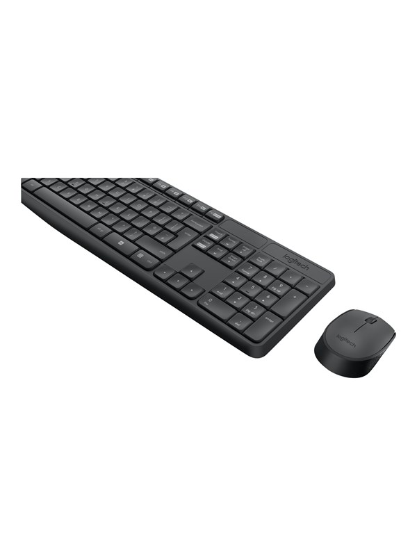 Logitech MK235 - keyboard and mouse set - QWERTZ - Slovak - Keyboard and mouse set - Slowaaks - Grijs
