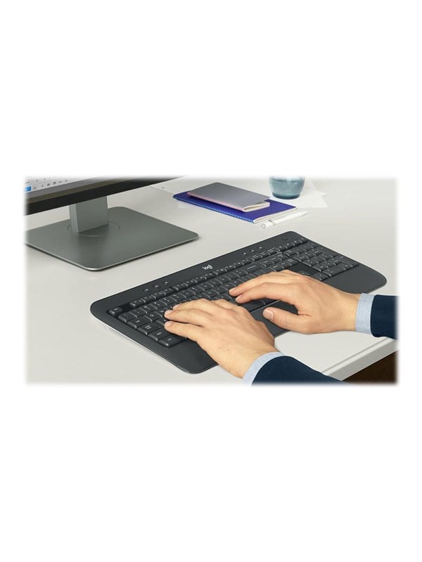 Logitech MK540 Advanced - keyboard and mouse set - Slovenian - dark grey - Keyboard and mouse set - Sloveens - Zwart