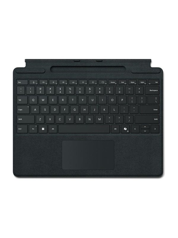 Microsoft Surface Pro Keyboard - keyboard - with trackpad accelerometer Surface Slim Pen 2 storage and charging tray - QWERTY - Netherlands - black Input Device - Toetsenbord - Nederlands - Zwart