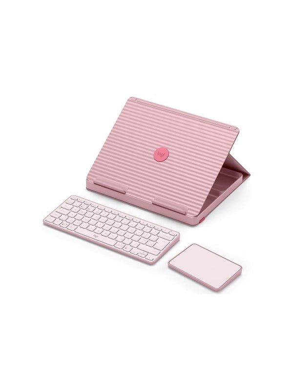 Logitech Casa Pop-Up Desk - Bohemain Blush (UK) - Keyboard and touchpad set - Engels - VK - Roze
