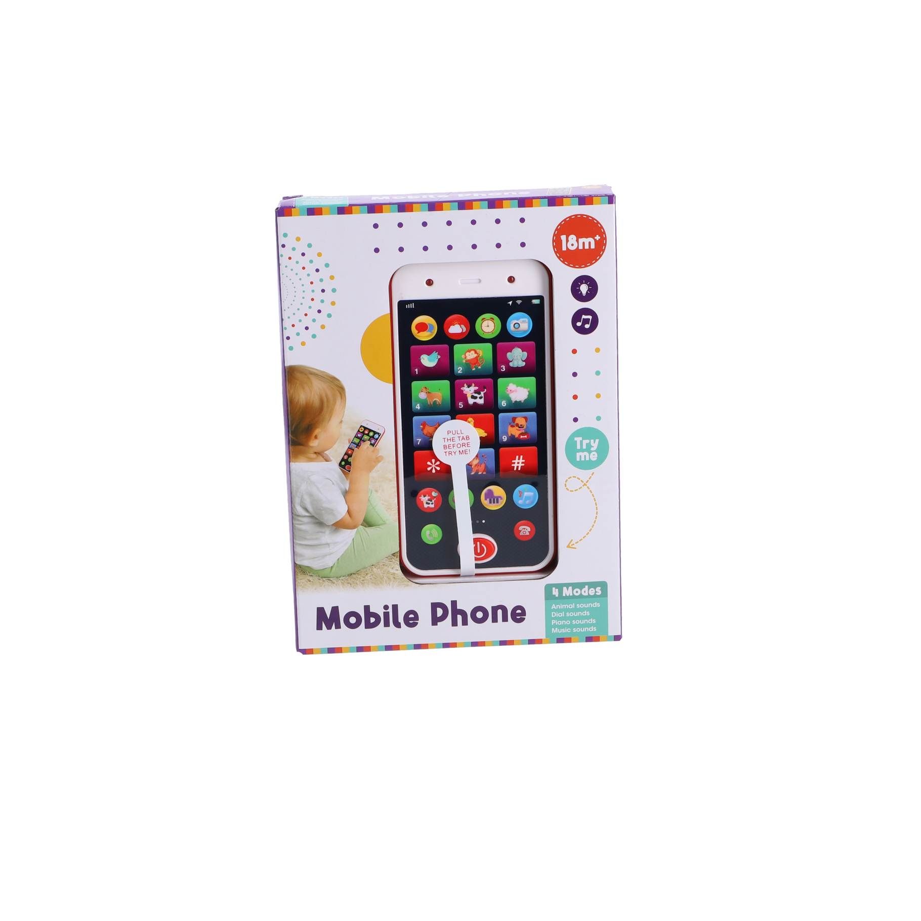 Top1Toys Mobiele telefoon met licht en geluid