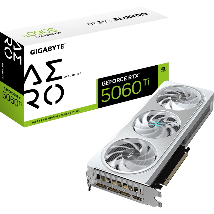 GIGABYTE GeForce RTX 5060 Ti AERO OC 16G grafische kaart