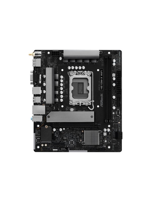 ASRock H810M-X WIFI - motherboard - micro ATX - LGA1851 Socket - H810 Moederbord - Intel H810 - Intel LGA1851 socket - DDR5 RAM - Micro-ATX